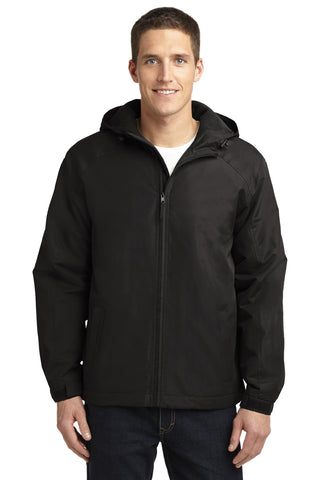 Port Authority Hooded Charger Jacket (True Black)