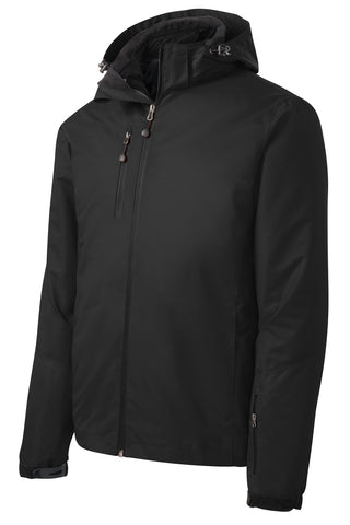 Port Authority Vortex Waterproof 3-in-1 Jacket (Black/ Black)