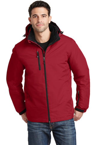 Port Authority Vortex Waterproof 3-in-1 Jacket (Rich Red/ Black)
