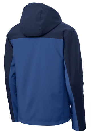 Port Authority Hooded Core Soft Shell Jacket (Night Sky Blue/ Dress Blue Navy)