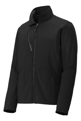 Port Authority Back-Block Soft Shell Jacket (Black/ Black)