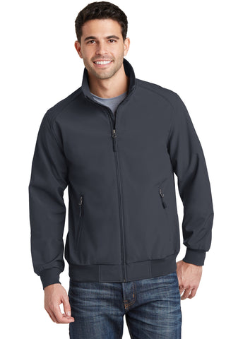 Port Authority Soft Shell Bomber Jacket (Battleship Grey)