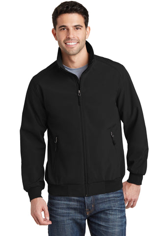 Port Authority Soft Shell Bomber Jacket (Black)