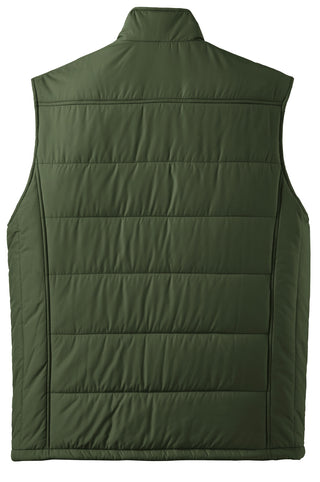 Port Authority Puffy Vest (Olive/ Cayenne)