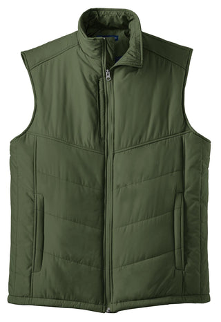 Port Authority Puffy Vest (Olive/ Cayenne)