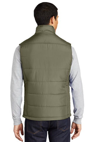 Port Authority Puffy Vest (Olive/ Cayenne)