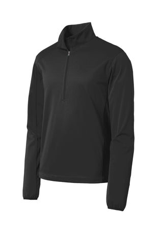 Port Authority Active 1/2-Zip Soft Shell Jacket (Deep Black)