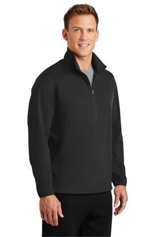 Port Authority Active 1/2-Zip Soft Shell Jacket (Deep Black)