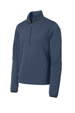 Port Authority Active 1/2-Zip Soft Shell Jacket (Dress Blue Navy)