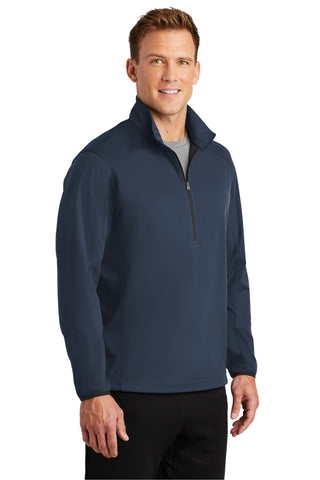 Port Authority Active 1/2-Zip Soft Shell Jacket (Dress Blue Navy)