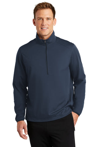 Port Authority Active 1/2-Zip Soft Shell Jacket (Dress Blue Navy)