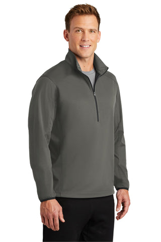 Port Authority Active 1/2-Zip Soft Shell Jacket (Grey Steel)