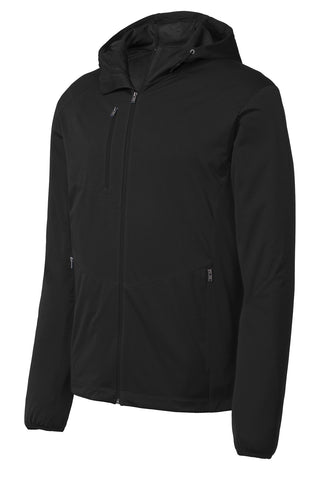 Port Authority Active Hooded Soft Shell Jacket (Deep Black)