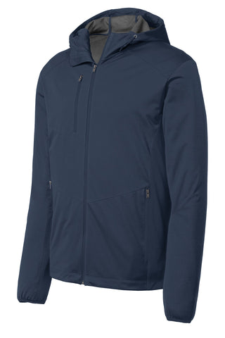 Port Authority Active Hooded Soft Shell Jacket (Dress Blue Navy)