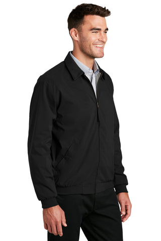 Port Authority Casual Microfiber Jacket (Black/ Pewter)