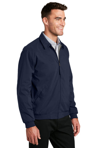 Port Authority Casual Microfiber Jacket (Bright Navy/ Pewter)