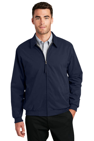 Port Authority Casual Microfiber Jacket (Bright Navy/ Pewter)