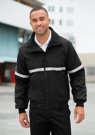 Port Authority Challenger Jacket with Reflective Taping (True Black/ True Black/ Reflective)