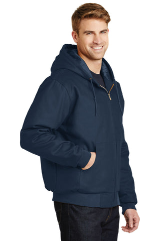 CornerStone Duck Cloth Hooded Work Jacket (Navy)