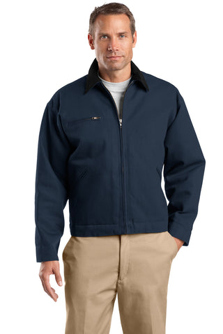 CornerStone Tall Duck Cloth Work Jacket (Navy/ Black)