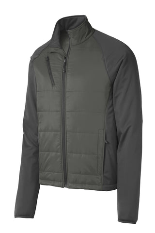 Port Authority Hybrid Soft Shell Jacket (Smoke Grey/ Grey Steel)