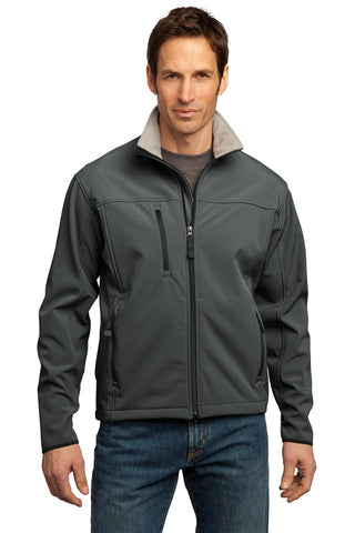 Port Authority Tall Glacier Soft Shell Jacket (Smoke Grey/ Chrome)