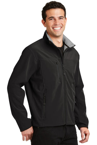 Port Authority Glacier Soft Shell Jacket (Black/ Chrome)