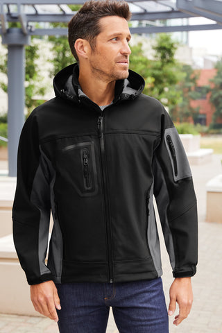 Port Authority Waterproof Soft Shell Jacket (Black/ Graphite)