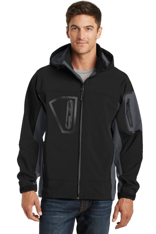 Port Authority Waterproof Soft Shell Jacket (Black/ Graphite)