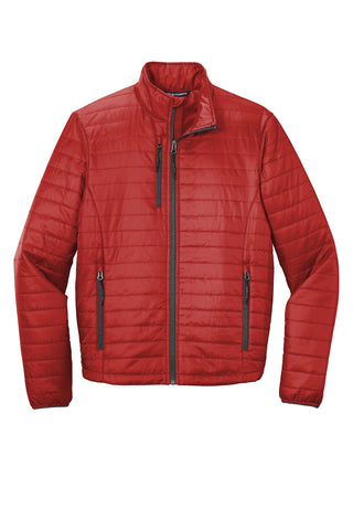 Port Authority Packable Puffy Jacket (Fire Red/ Graphite)