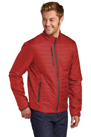 Port Authority Packable Puffy Jacket (Fire Red/ Graphite)