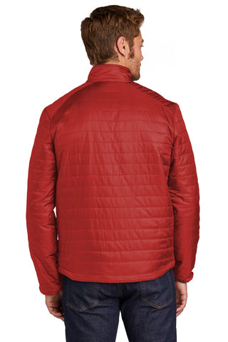 Port Authority Packable Puffy Jacket (Fire Red/ Graphite)