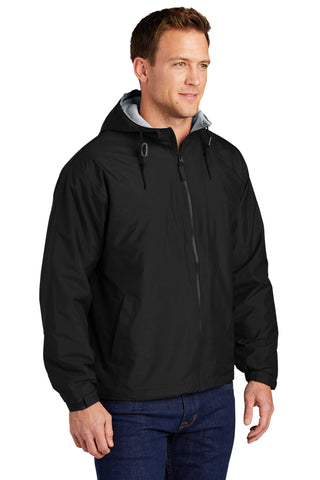 Port Authority Team Jacket (Black/ Light Oxford)