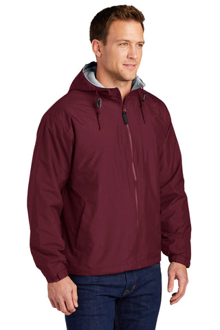 Port Authority Team Jacket (Maroon/ Light Oxford)