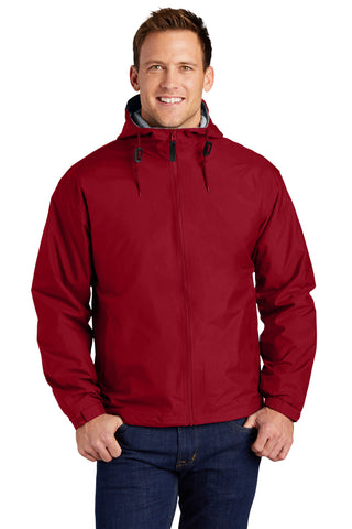 Port Authority Team Jacket (Red/ Light Oxford)