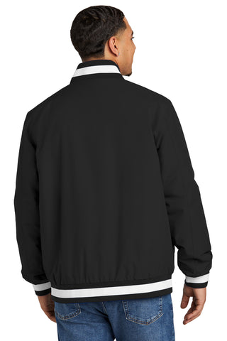 Sport-Tek Insulated Varsity Jacket (Black)