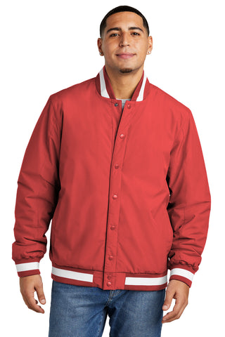 Sport-Tek Insulated Varsity Jacket (Deep Red)