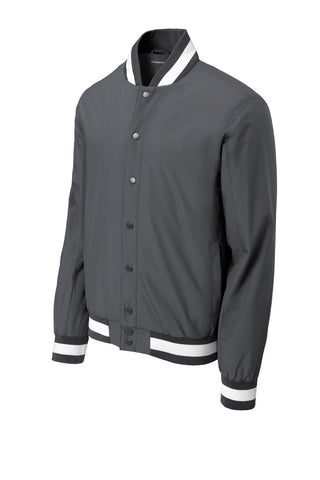 Sport-Tek Insulated Varsity Jacket (Graphite)