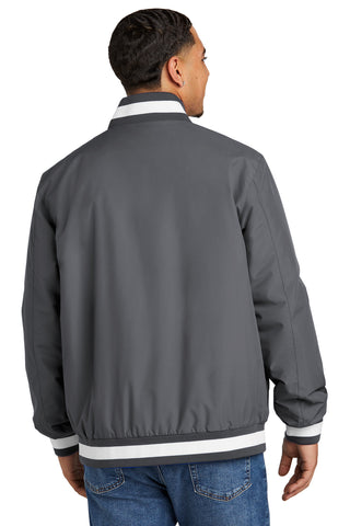 Sport-Tek Insulated Varsity Jacket (Graphite)