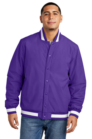 Sport-Tek Insulated Varsity Jacket (Purple)