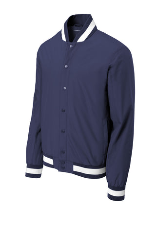 Sport-Tek Insulated Varsity Jacket (True Navy)