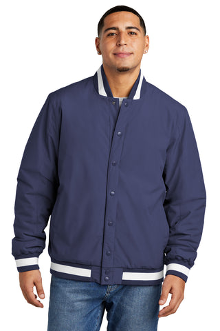 Sport-Tek Insulated Varsity Jacket (True Navy)
