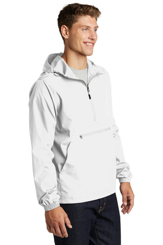 Sport-Tek Packable Anorak (White)