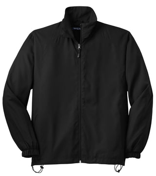 Sport-Tek Full-Zip Wind Jacket (Black)