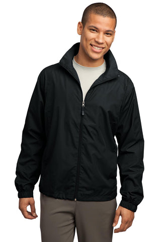 Sport-Tek Full-Zip Wind Jacket (Black)