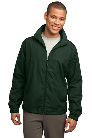 Sport-Tek Full-Zip Wind Jacket (Forest Green)