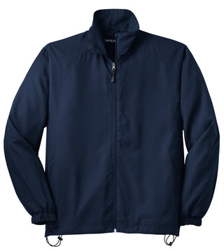 Sport-Tek Full-Zip Wind Jacket (True Navy)