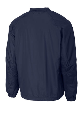 Sport-Tek V-Neck Raglan Wind Shirt (True Navy)