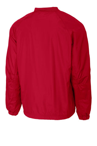 Sport-Tek V-Neck Raglan Wind Shirt (True Red)