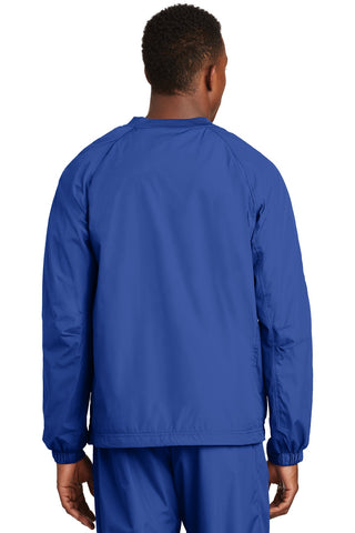 Sport-Tek V-Neck Raglan Wind Shirt (True Royal)